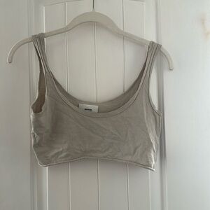 Joah Brown raw hem super cropped top